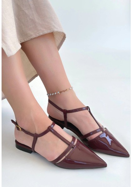 Sptrns Canca Bordo Rugan Babet Ayakkabı (Numara: 39)