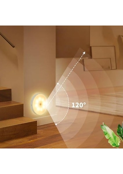 LED Sensörlü Ledli Gece Lambası Şarj Edilebilir, Taşınabilir 4000K Günışığı (2 Adet) modelleri