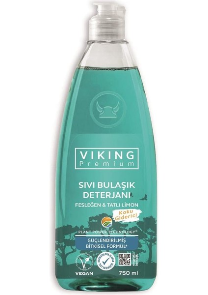 Viking Premium Bulaşık Deterjanı Fesleğen & Limon 750 ml