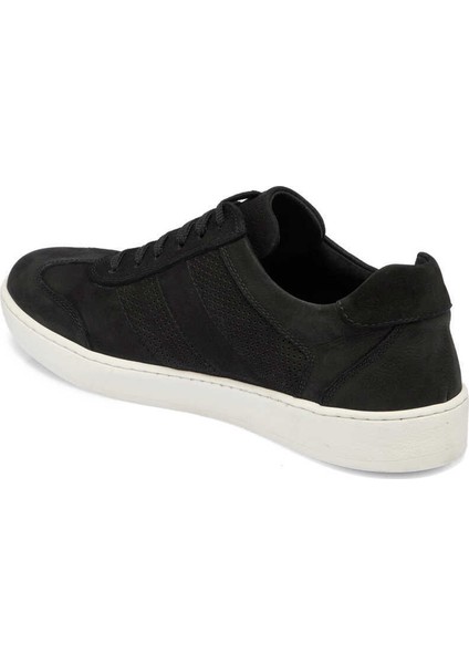 Siyah Hakiki Nubuk Deri Erkek Sneaker - E24I1AY56862-A64 indirimleri