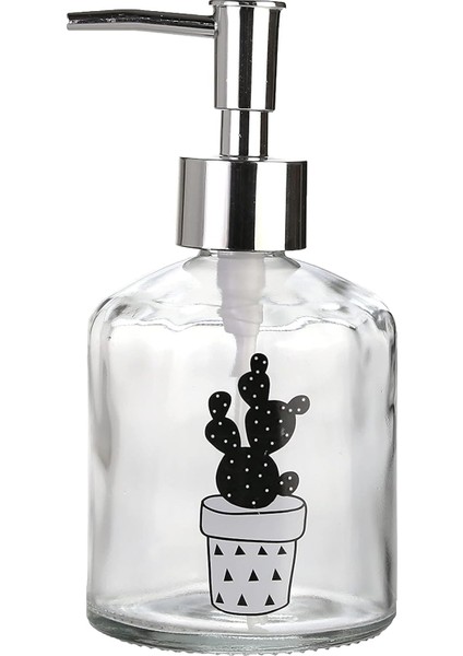 Sıvı Sabunluk,kaktüs 2 Desen 300ML 7,6X15,5CM