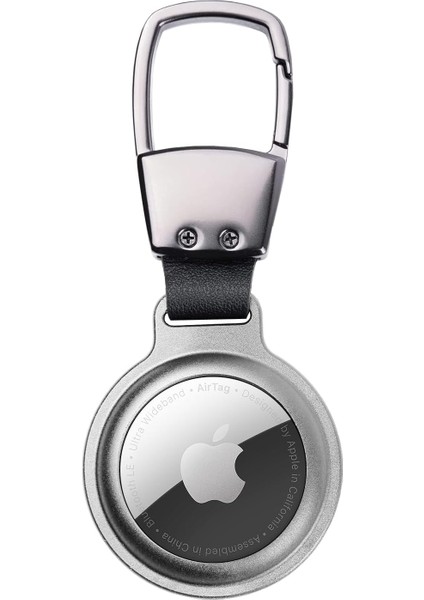 Buff Tagsafe Hooksteel Taşınabilir Anahtarlık Darbeye Dayanıklı Metal Askılı Airtag Kılıf (Gümüş)
