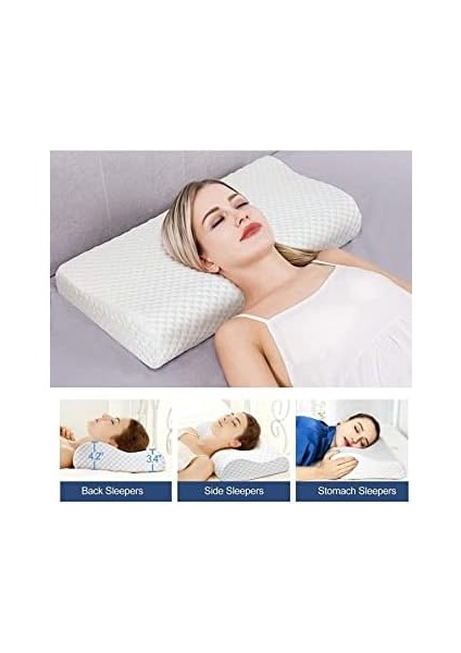 Ortopedik Visko Boyun Yastığı Ortapedik Boyun Yastığı Boyun Düzleşmesi Boyun Için Özel Visco Yastık modelleri