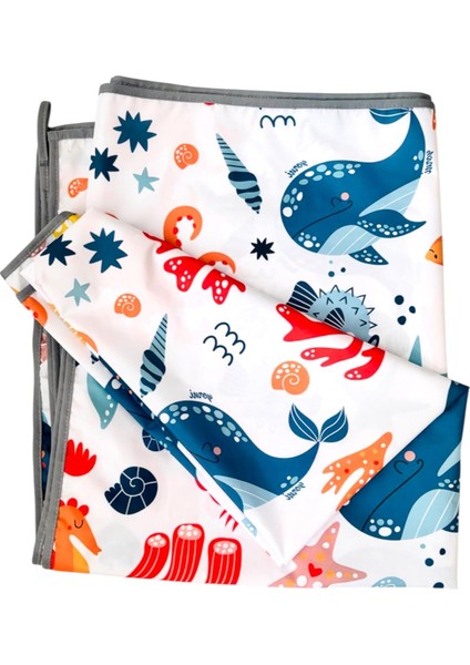 Sıvı Geçirmeyen Çok Amaçlı Aktivite Örtüsü; Yer, Masa ve Yatak Için, Yıkanabilir (145X250CM)