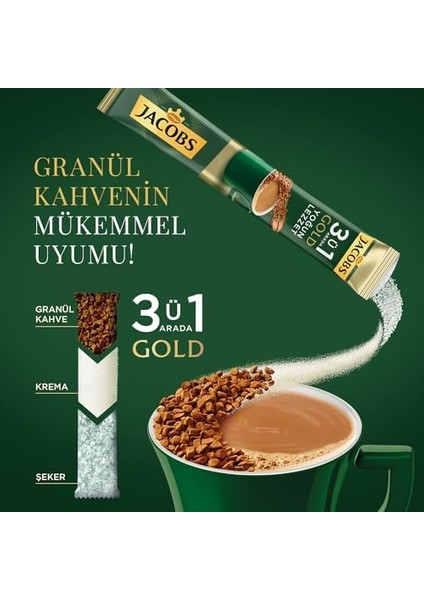 Jacobs 3'ü 1 Arada Yoğun Lezzet 18 Gram x 40, Kahve fiyatları