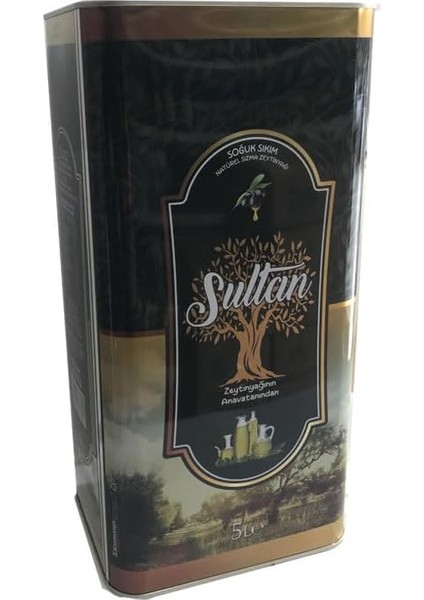 Sultan Soguk Sıkım Natürel Sızma Zeytinyağı 5. Lt Teneke fiyatları