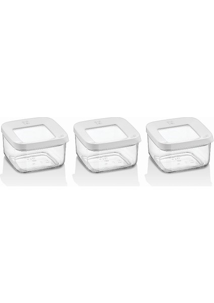 Ahmet Kare Saklama Kabı 3 x 350 Ml, Şeffaf