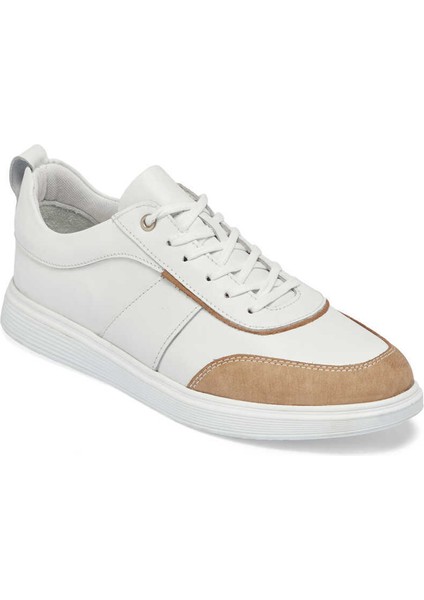 Beyaz Hakiki Deri Erkek Sneaker - E24I1AY56842-A26 indirimleri