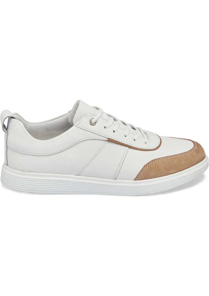Beyaz Hakiki Deri Erkek Sneaker - E24I1AY56842-A26