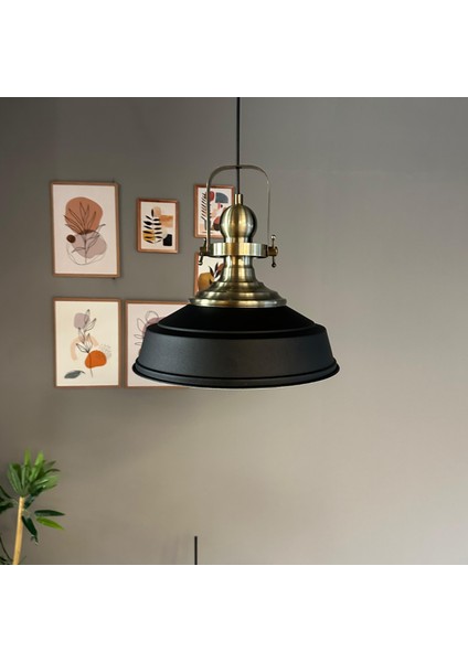 Carmelo Siyah Renk Asaletli Tekli Avize Eskitme Başlık Sarkıt Lamba Salon Aydınlatma fiyatları