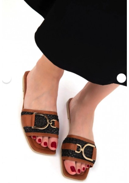 Mtxdpn Pıer Siyah Cilt Terlik (Numara: 39)