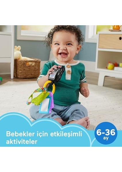 Birden Fazla Dil Desteğiyle 6 Ay ve Üzeri Bebekler Için Müzik Çalan, Dişlik ve Ayna Içeren Eğlen ve Öğren Aktivite Anahtarı, HWY40 fiyatları