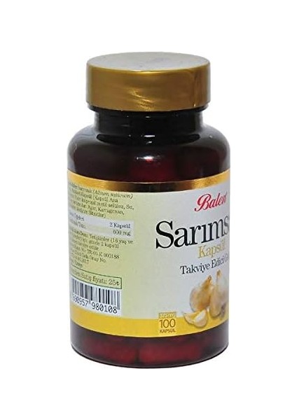 Balen Sarımsak Kapsül 375MG*100 1 Paket