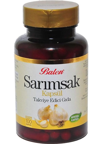 Balen Sarımsak Kapsül 375MG*100 1 Paket fiyatları