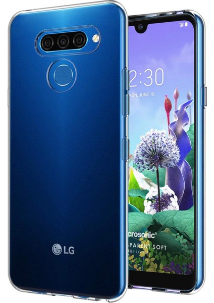 Lg K50 Için Kılıf Transparent Soft Beyaz [K50 ile Uyumlu Kılıf - Şeffaf]
