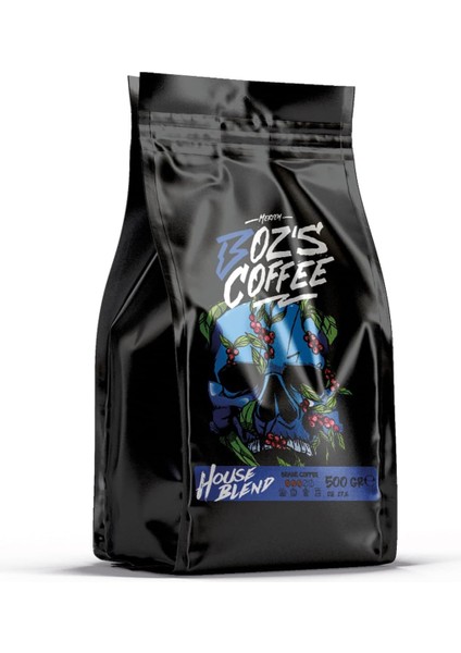 Meryem Boz's Coffee House Blend Çekirdek Kahve, Orta Kavrulmuş, Yumuşak Içim, Turunçgil ve Tatlı Tonlar, 500 G