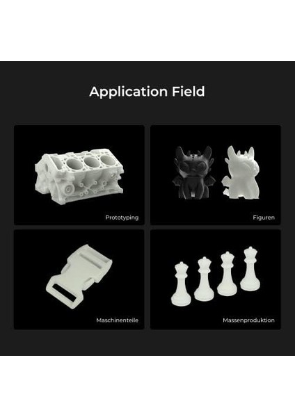 Creality Resmi 3D Yazıcı Filamenti, Hyper Pla Yüksek Hızlı Filament, 1,75 mm 3D Baskı Filamenti, Yüksek Hızlı Baskı Için, Ölçü Hassasiyeti +/-0,02 Mm, 1 Kg/makara - Gri modelleri