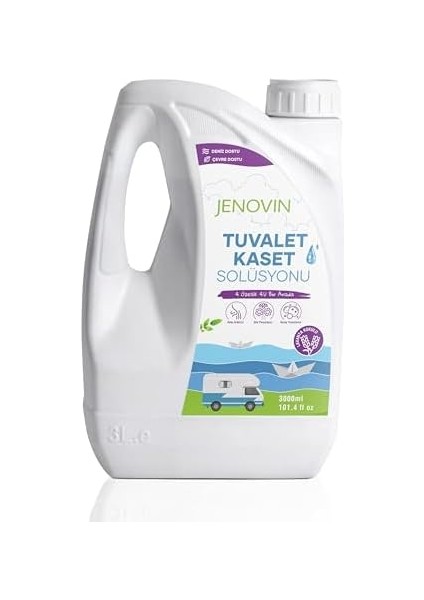 Jenovin Karavan Tekne Yat Tuvalet Wc Kaset Atık Kimyasalı Lavanta Kokulu 3 L