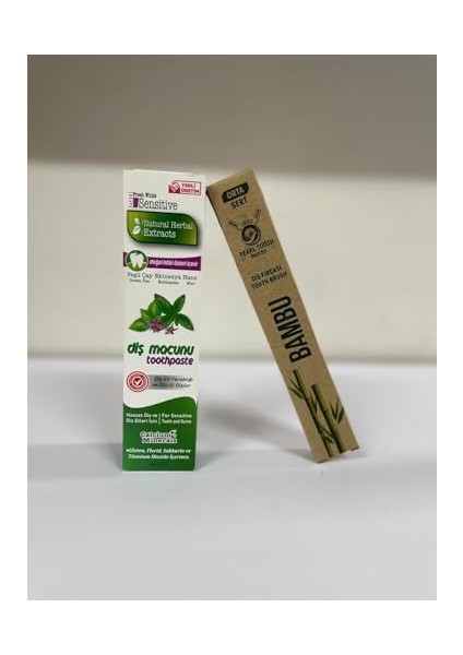 Bybars Sensıtıve Natural Herbal Diş Macunu Yeşilçay, Ekinezya, Nane Yağı Ekstraktlı Yanında Bambu Diş Fırçası fiyatları
