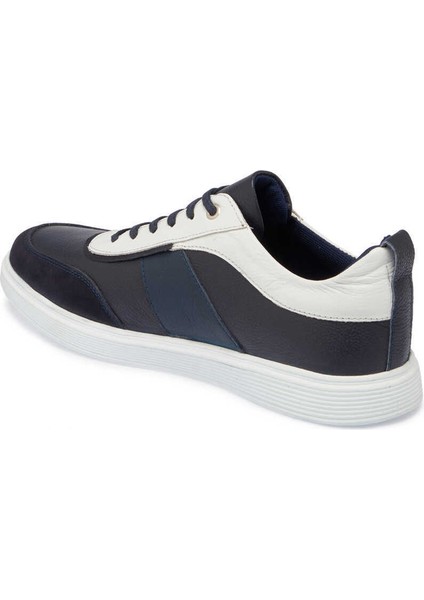 Lacivert Hakiki Deri Erkek Sneaker - E24I1AY56842-A31