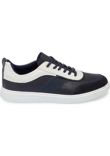 Lacivert Hakiki Deri Erkek Sneaker - E24I1AY56842-A31