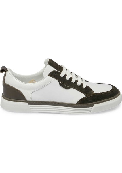 Yeşil Hakiki Deri Erkek Sneaker - E24I1AY56853-J86 indirimleri