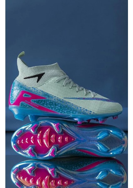 Profesyonel Çoraplı Rahat Krampon ve Halı Saha Su Yeşili