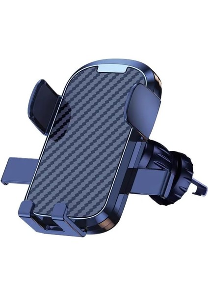 Araç Içi V Tipi Klipsli Havalandırma Girişli Telefon Tutucu, Kilit Sistemli Titremez Tutucu