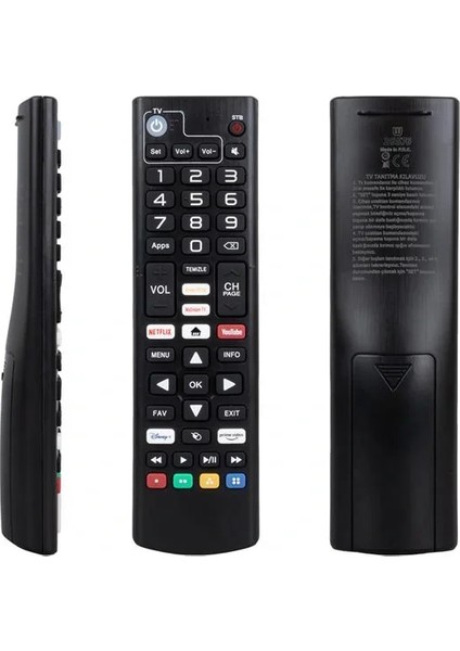 Dreamstar Android Netflix-Youtube-Prime Video Tuşlu Tv Uyumlu Uydu Kumandası