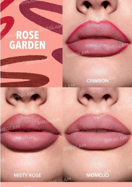 So Lippy 3'lü Dudak Kalemi Seti,gül Bahçesi | Mat ve Kalıcı fiyatları