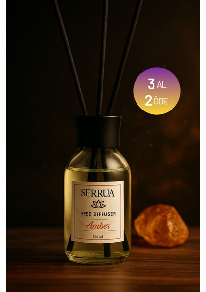Amber Bambu Çubuklu Oda Kokusu 100ML