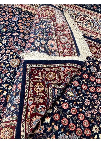 El Dokuma Hereke Halısı Imzalı Yedi Dağın Çiçeği Model Birinci Sınıf Kalite Ebat 130X91