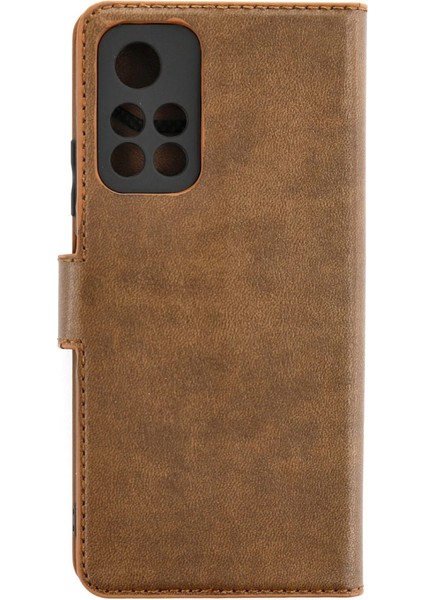 Redmi Note 11T Kılıf S Kapaklı Kılıf - Taba