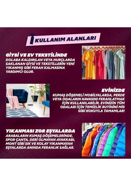 Yumoş Sprey Yıkanması Zor Eşyalar Için Giysi Spreyi Sakura 450 ml