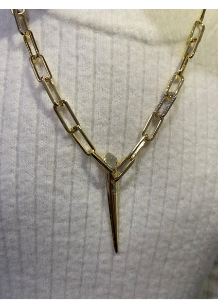 Özel Tasarım Işıltılı Zarif Modern ve Göz Alıcı Görünüm Gold Kolye indirimleri