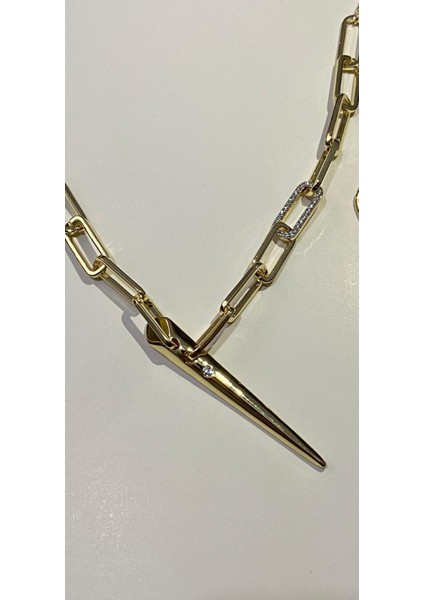 Özel Tasarım Işıltılı Zarif Modern ve Göz Alıcı Görünüm Gold Kolye modelleri