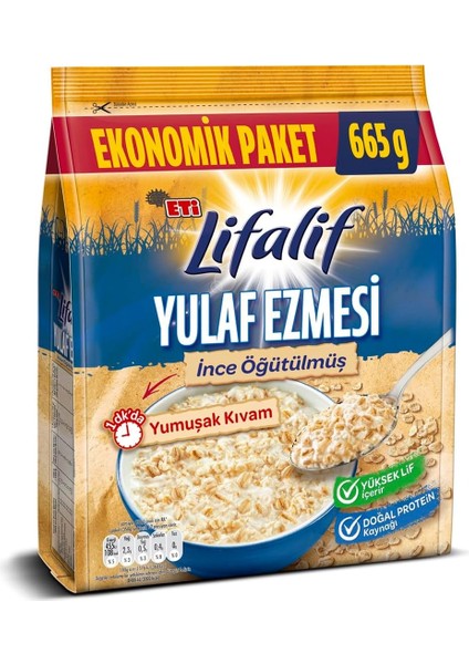 Eti Lifalif Ince Öğütülmüş Yulaf Ezmesi 665 G modelleri