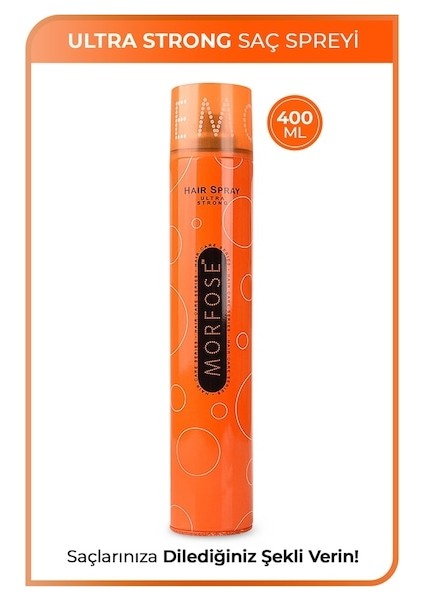 Saç Spreyi 400ML Turuncu Ultra Strong