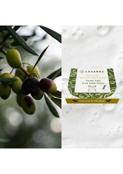 Zeytin Yağlı ve Eşek Sütlü Sabun Doğal ve Bitkisel Içerikli 100 gr modelleri