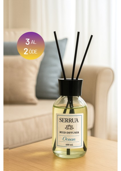Okyanus Çubuklu Oda Kokusu Bambu Kokusu Ocean Reed Diffuser 100ML fiyatları