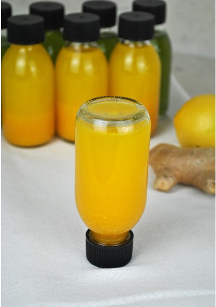 12 Adet Cam Shot Şişesi Detoks Şişe Sızdırmaz Siyah Plastik Kapaklı Ginger Shot Detox Meyve Suyu Şişe fiyatları