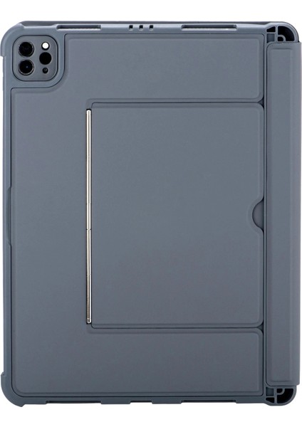 T5504D iPad Pro 11 (2024) Kılıf Palermo Ledli Klavyeli Standlı Tablet Kılıfı - Siyah modelleri