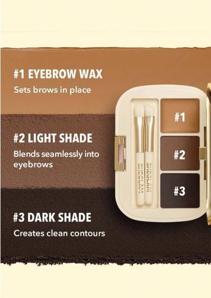 Uzman Kaş Paleti 101,KOYU Kaşlar Için Vegan Palet modelleri