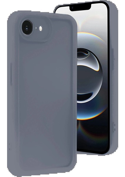 iPhone 16E Kılıf Viera Silikon - Gri