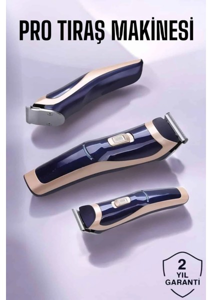 Profesyonel Şarjlı Saç ve Sakal Traş Makinesi Kolay Kullanım