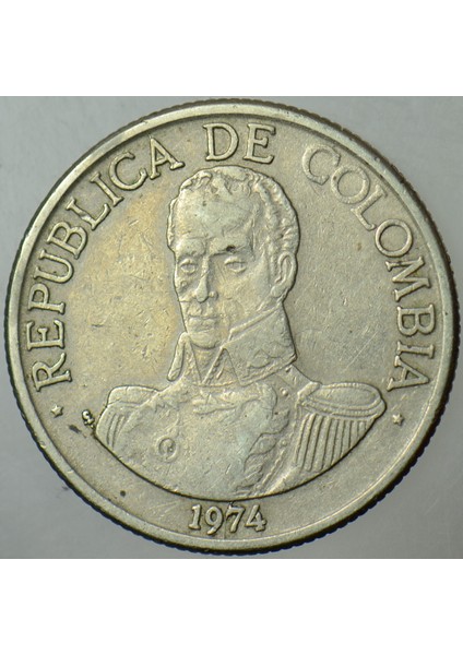 Kolombiya 1 Peso 1974. modelleri