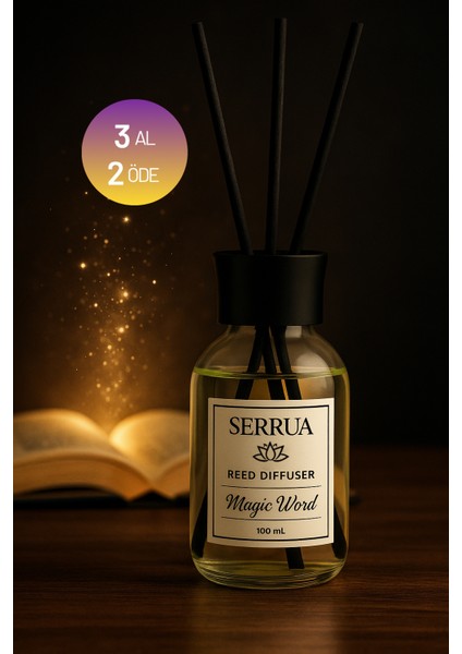 Magicword Çubuklu Oda Kokusu Bambu Kokusu Magicword Reed Diffuser 100ML