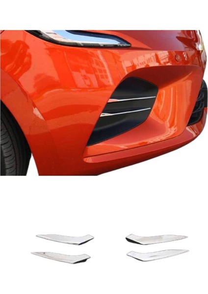 Renault Clio 5 Krom Sis Farı Çıtası 4 Parça 2019 modelleri