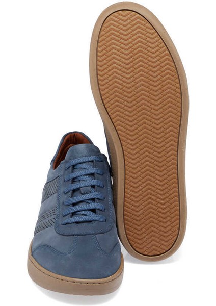 Mavi Hakiki Nubuk Deri Erkek Sneaker - E24I1AY56862-F58