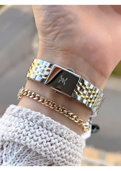 Çelik Kordonlu 2 Yıl Garantili 3 Atm Suya Dayanıklı Kadın Kol Saati+Bileklik BD.13785.8 modelleri